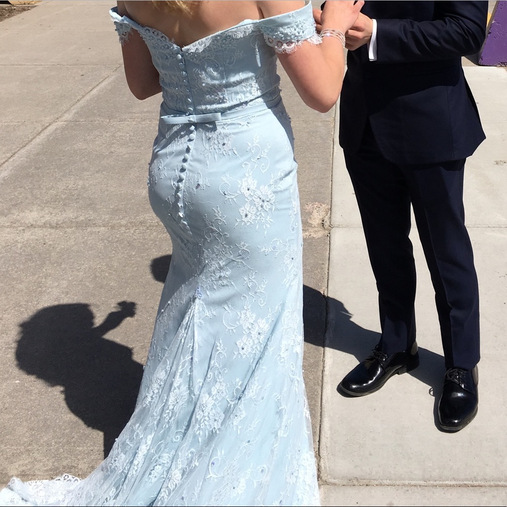 Light blue prom/formal dress